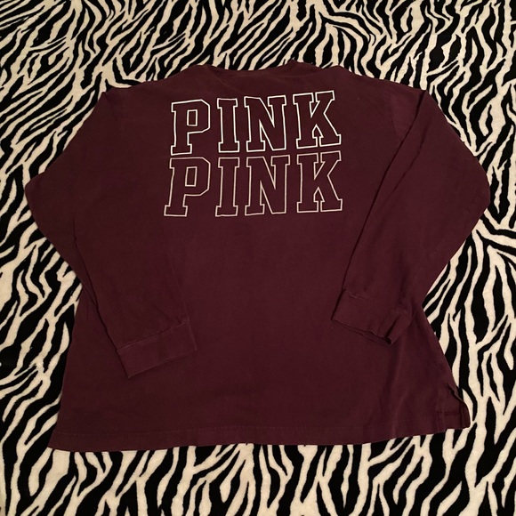 VS Pink long sleeve tee size large - Picture 1 of 5